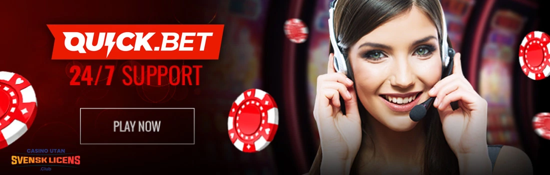 Licens och support på Quickbet Casino